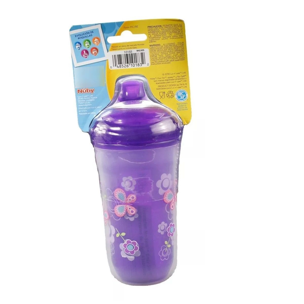 MUNDO BEBE - Vaso Antiderrames Nuby Easy Sip Boquilla Rígida 9oz - 270ml-