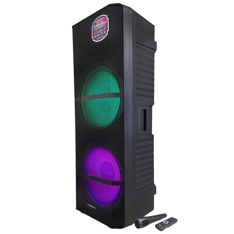MAXLIN - Cabina activa doble parlante  15'' Maxlin 1600w.