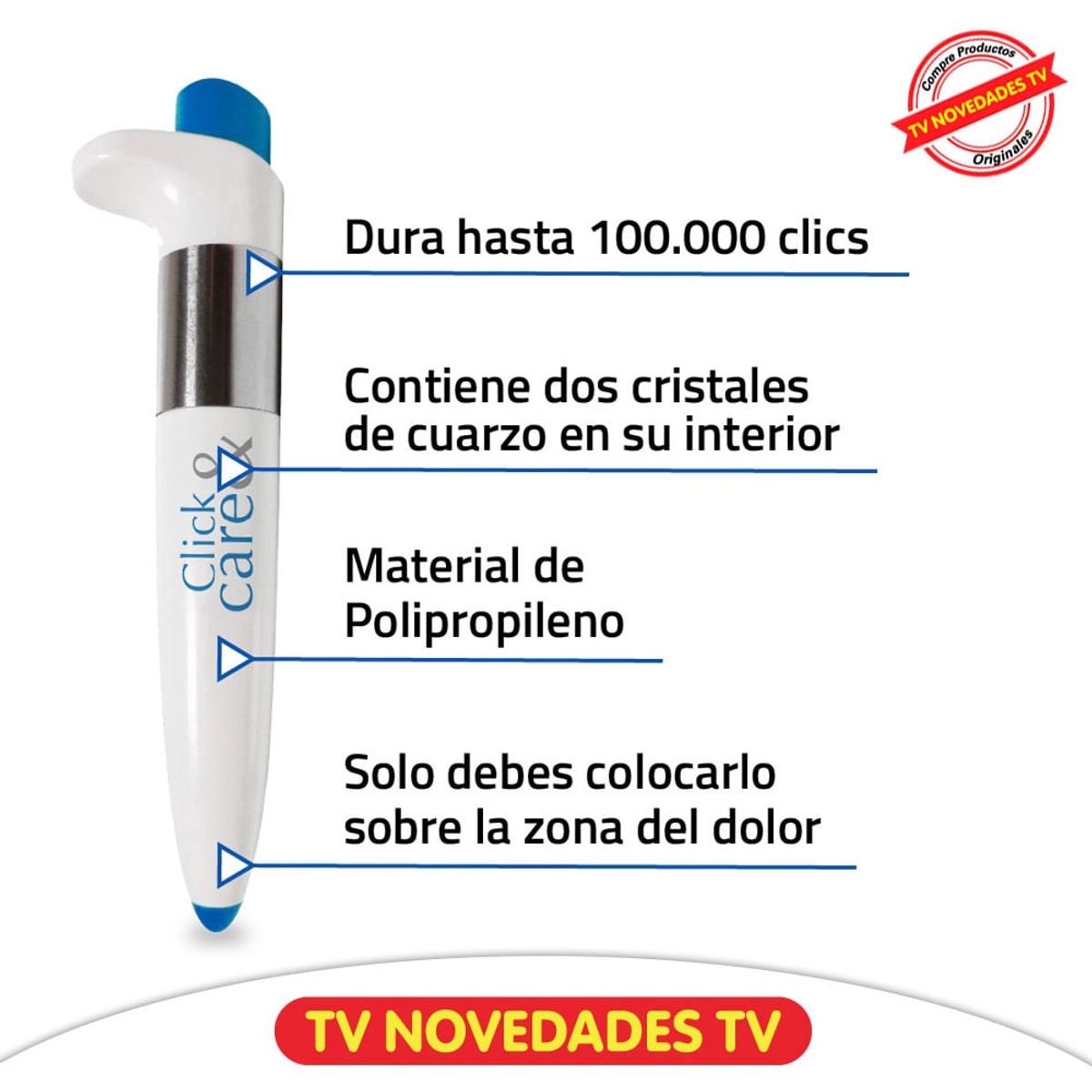 TV NOVEDADES - Dispositivo Médico Para Aliviar El Dolor Naturalmente - Click  Care