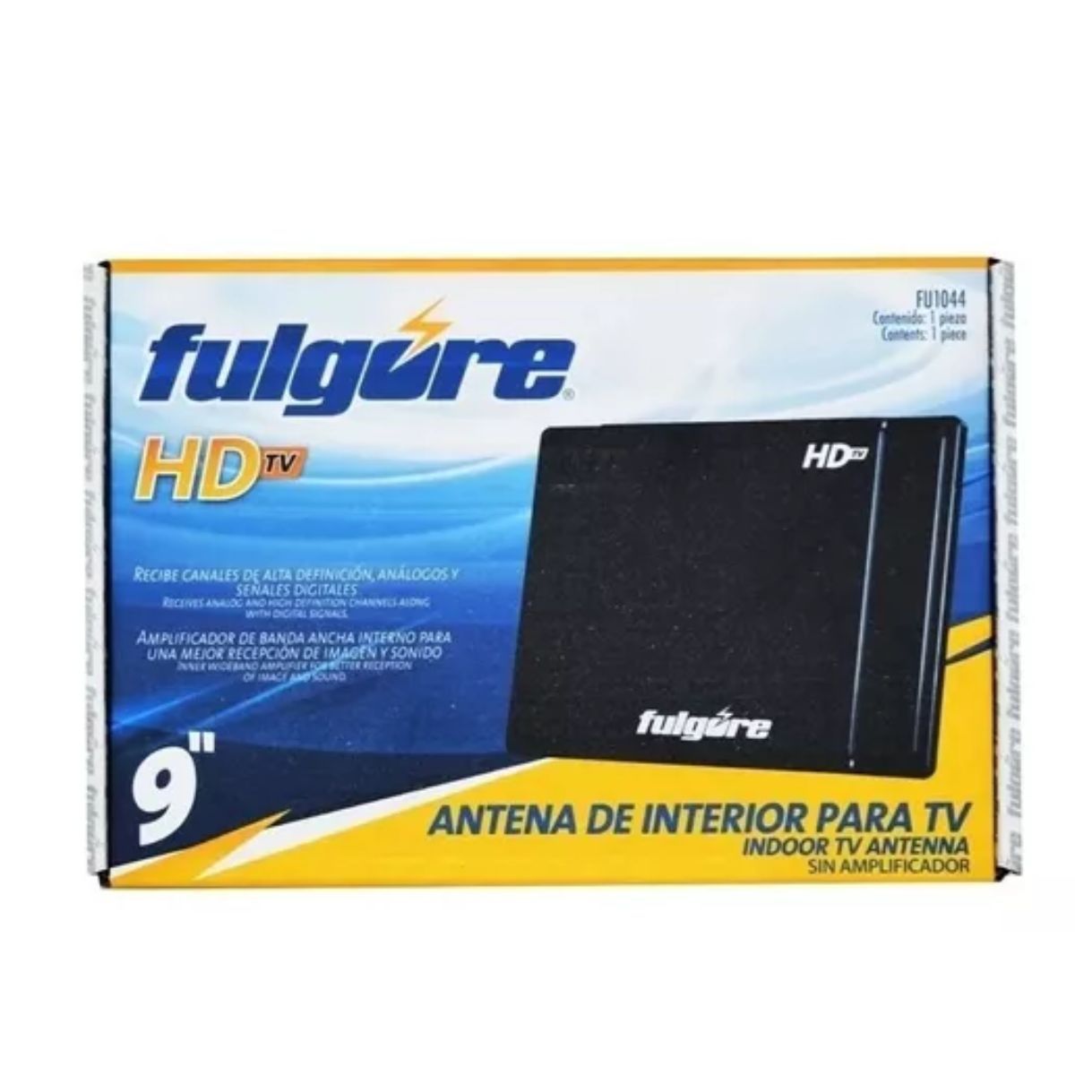 FULGORE - Antena Televisión Interior Plana Hd 9 Fulgore