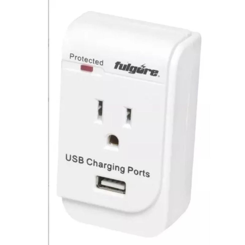 FULGORE - Multitoma Supresor 1 Toma 1usb 150j 2pz Fulgore