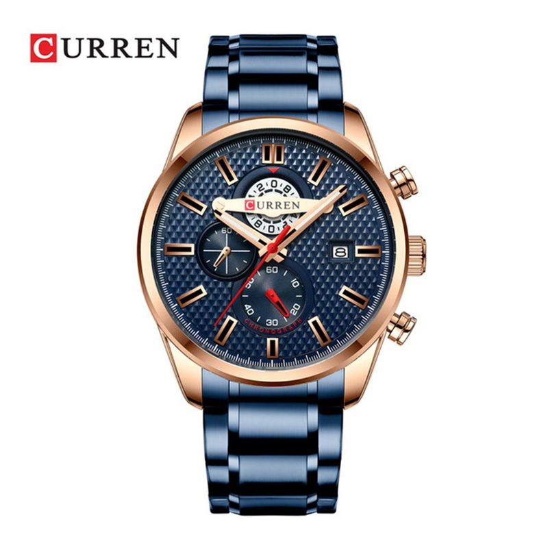CURREN - Reloj CURREN 8352 Acero inoxidable Hombre Moda