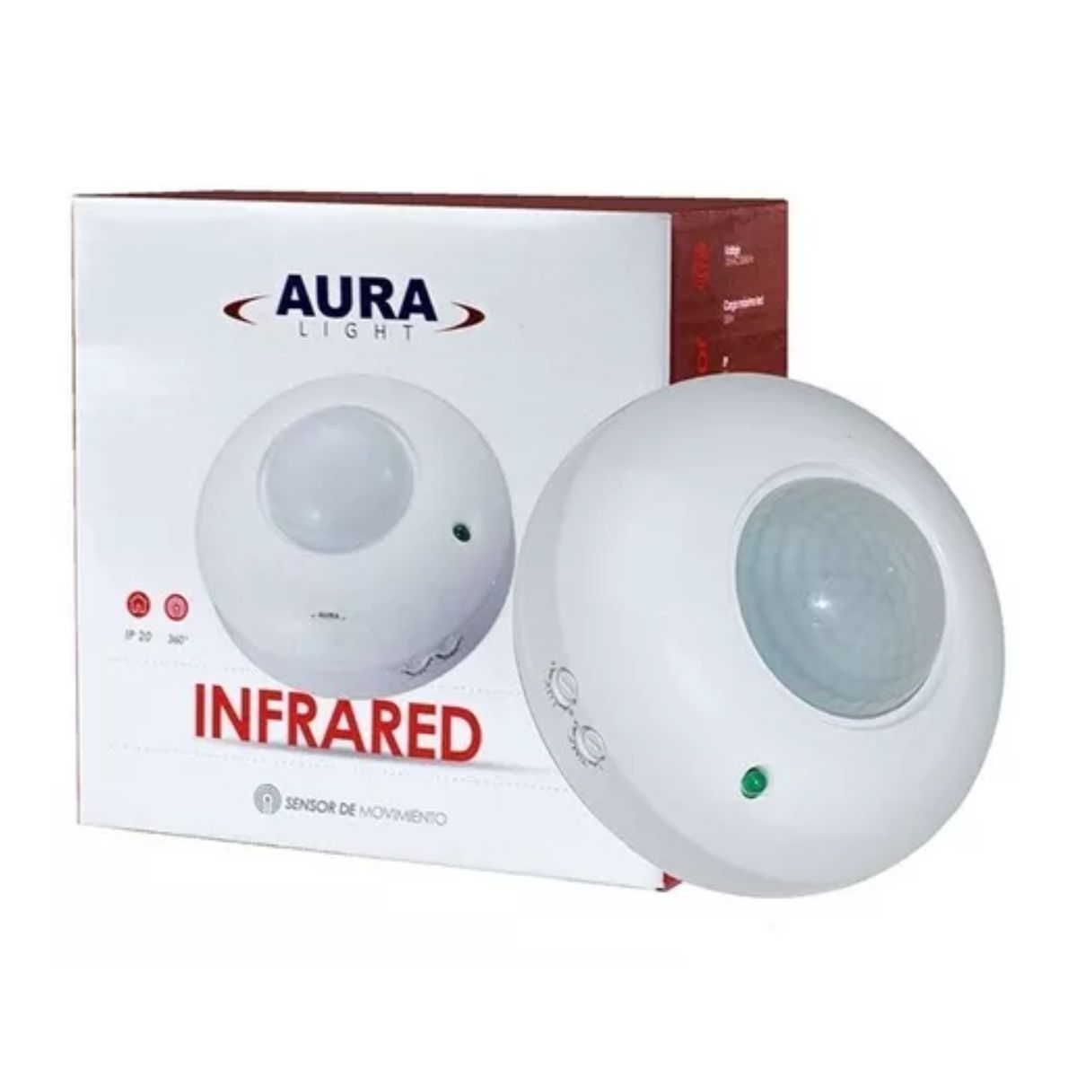 GENERICO - Sensor De Movimiento Infrarojo De Techo 360º
