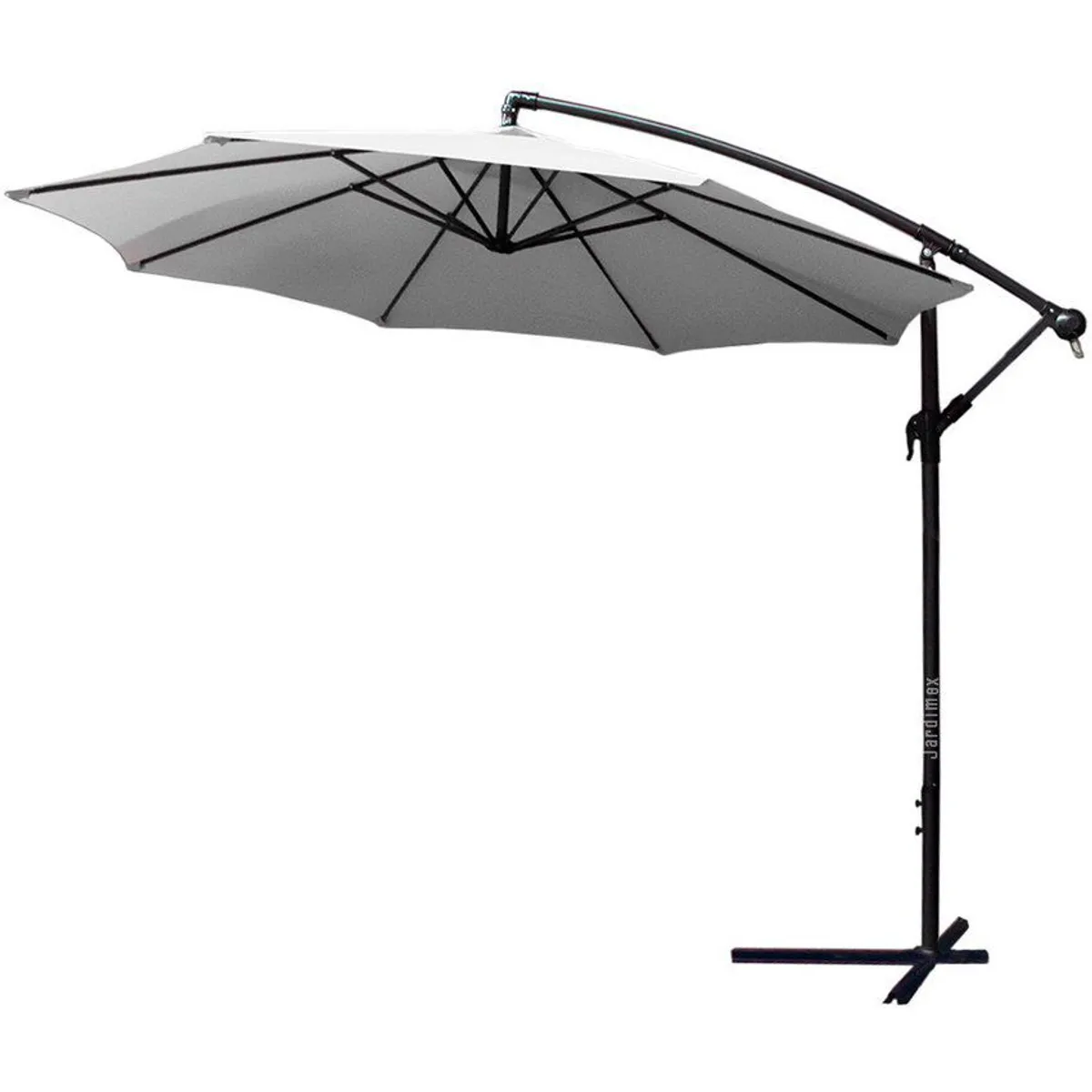 JARDIMEX - JARDINMEX - Sombrilla Parasol Para Jardin Quitasol Lateral De Aluminio Blanco 3 Metros