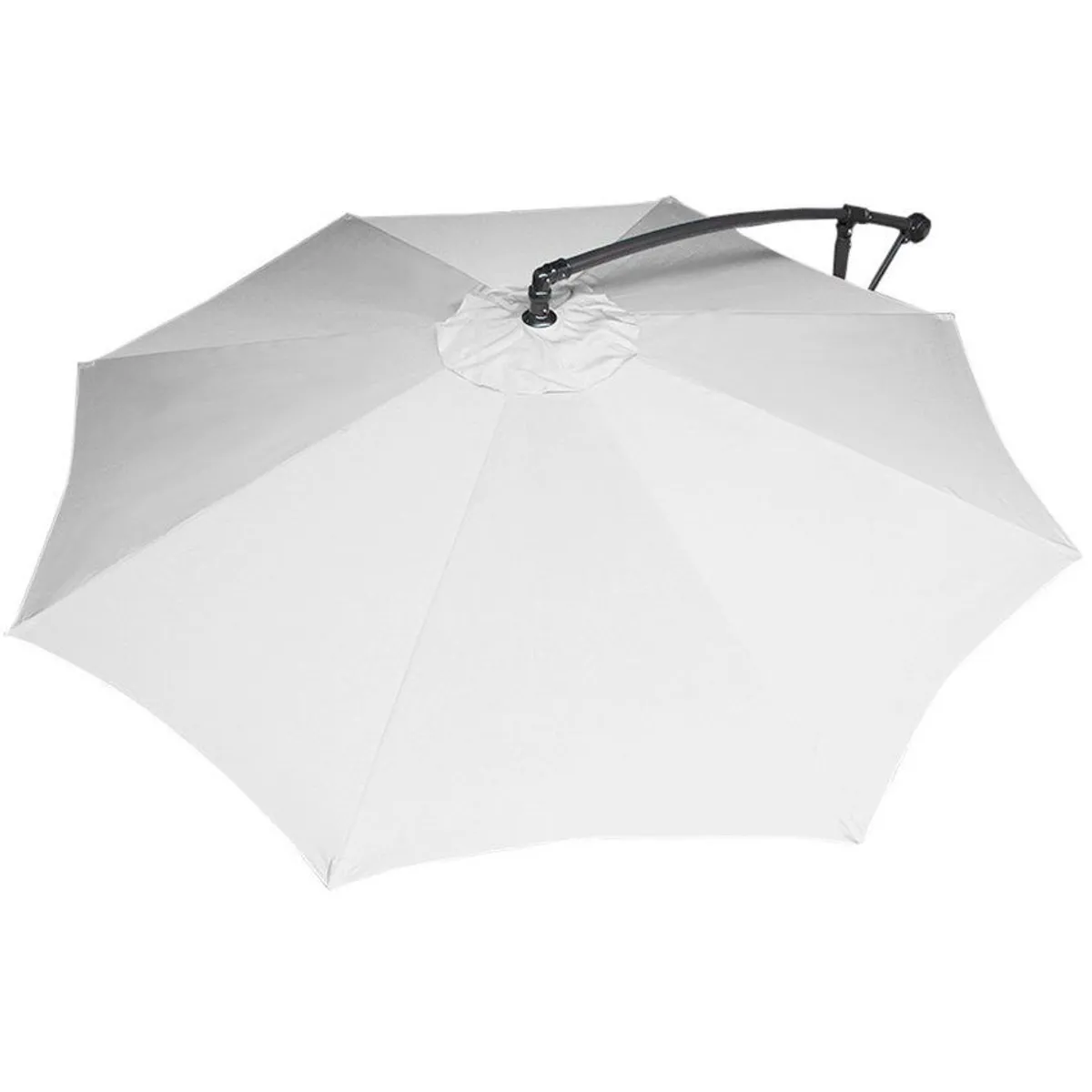 JARDIMEX - JARDINMEX - Sombrilla Parasol Para Jardin Quitasol Lateral De Aluminio Blanco 3 Metros