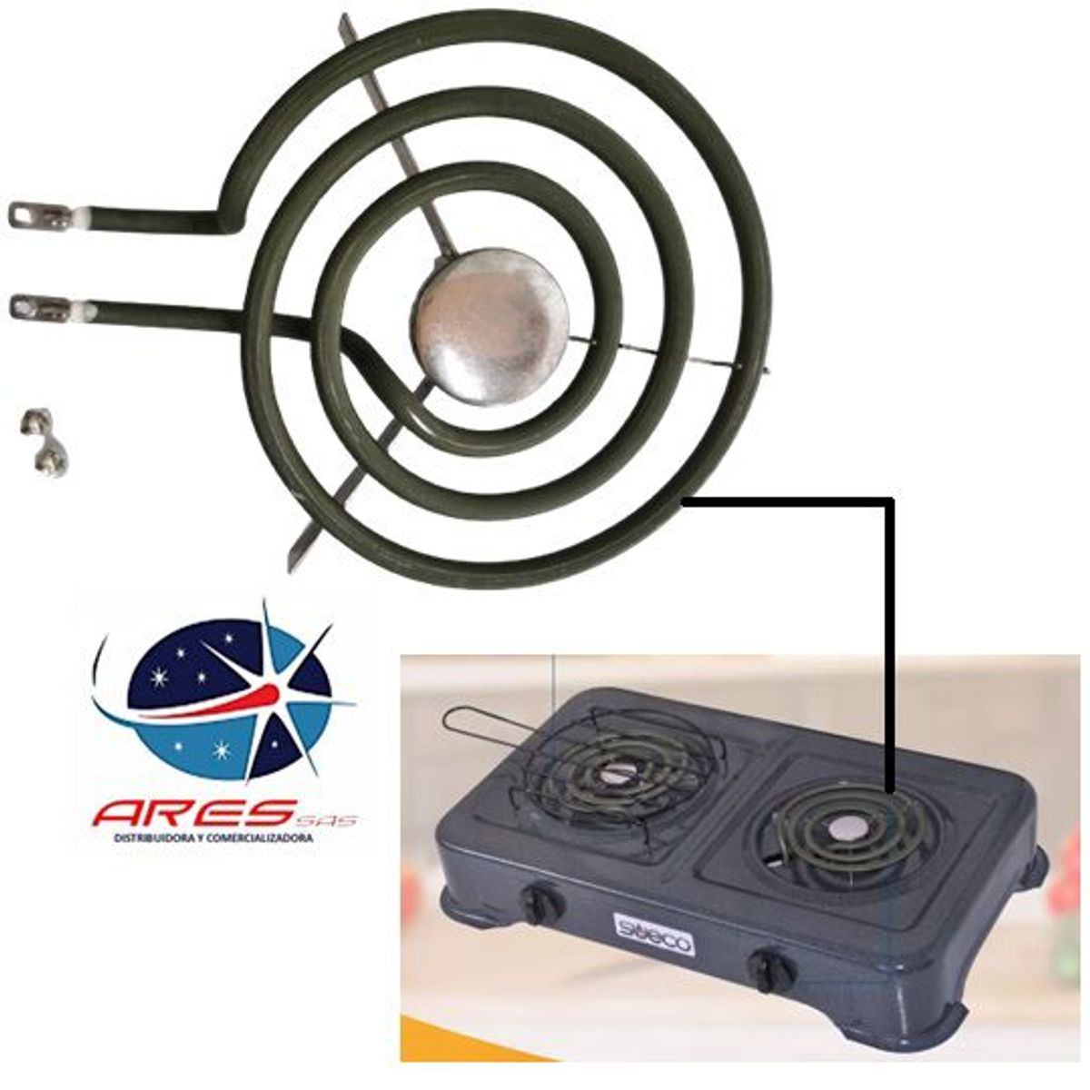 ARES - Resistencia Para Estufa Eléctrica Sueco  Abba