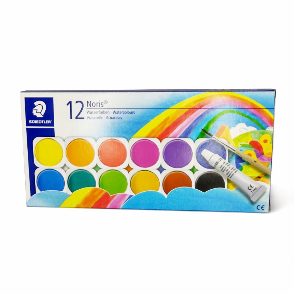 STAEDTLER - Acuarelas En Pastillas Nories Caja X 12 Unds Staedtler
