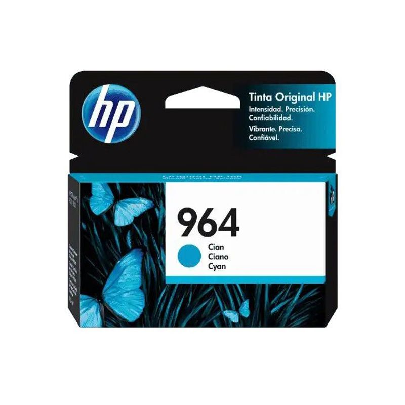 HP - Cartucho de Tinta HP 964 cian original (3JA50AL)
