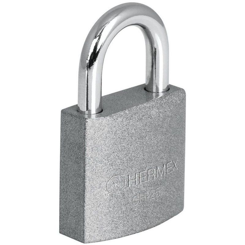 HERMEX - Candado cuerpo de hierro gancho corto caja 63cm hermex