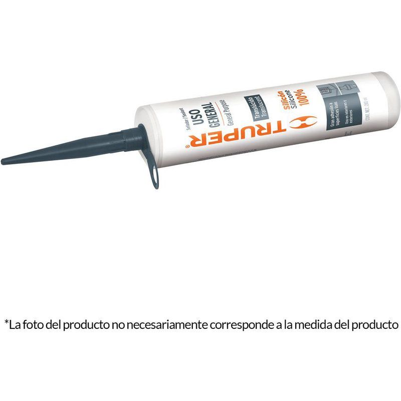 TRUPER - Sellador-100-de-silicona-280ml-translucido-truper