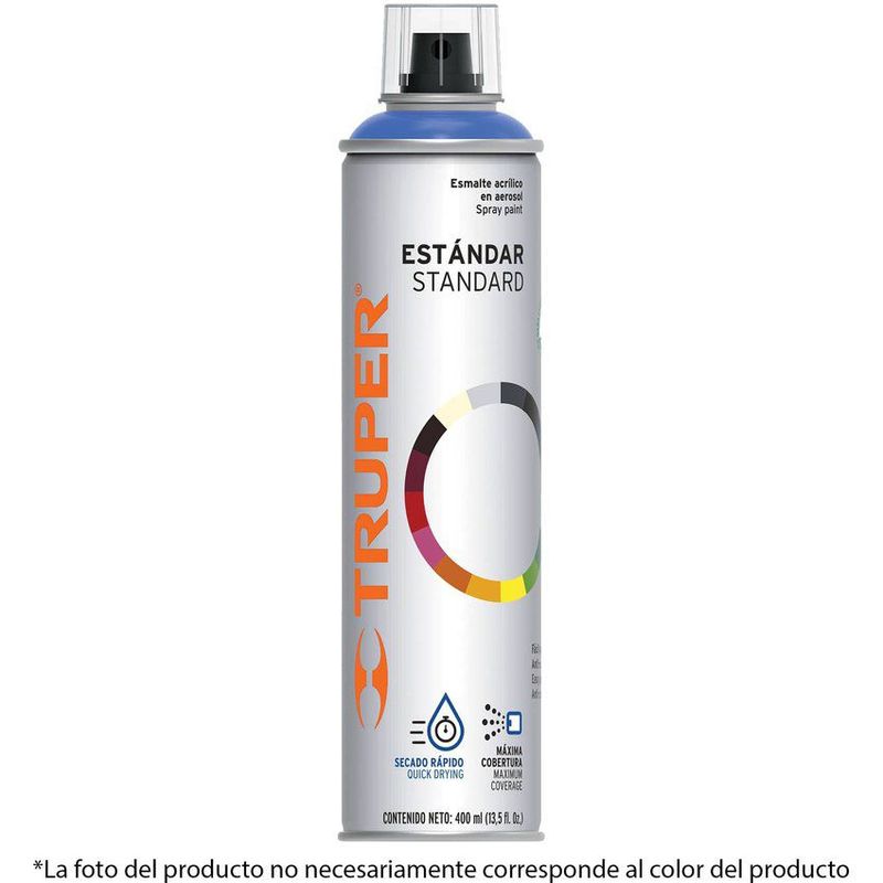 TRUPER - Pintura-en-aerosol-gris-claro-color-solido-truper