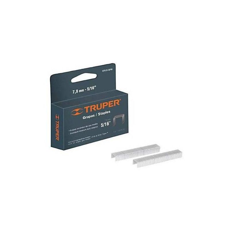 TRUPER - Grapas para grapadoras corona 113mm 1/4" truper