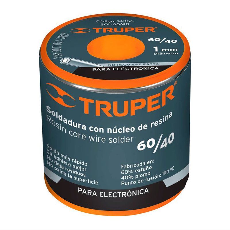 TRUPER - Soldadura-con-nucleo-de-resina-6040-450g-truper