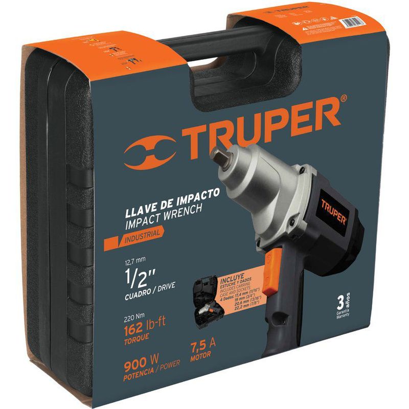 TRUPER - Llave de impacto 12 industrial 900w truper