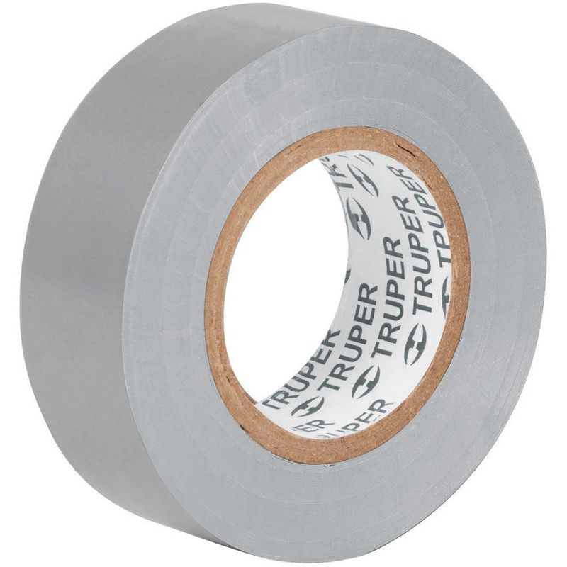 TRUPER - Cinta de aislar pvc gris 9m x 19mm truper