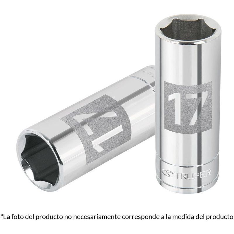 TRUPER - Copa estandar larga de 6 puntas 5/8" truper