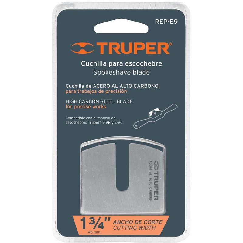 TRUPER - Cepillos de vuelta 9 cuchilla truper