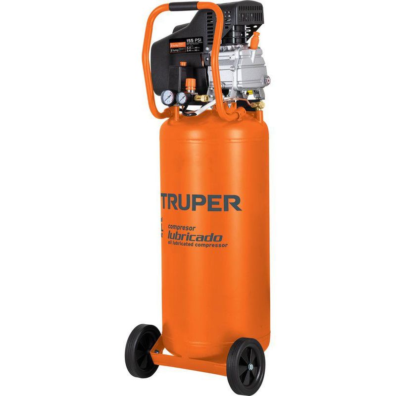TRUPER - Compresor vertical, 80 l, 37259 hp (potencia máxima ), 127v"