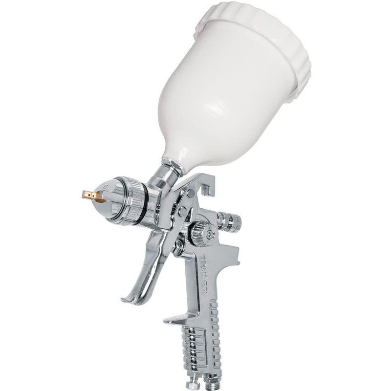 TRUPER - Pistola p/pintar gravedad hvlp,vaso plástico, boquilla 1.7mm