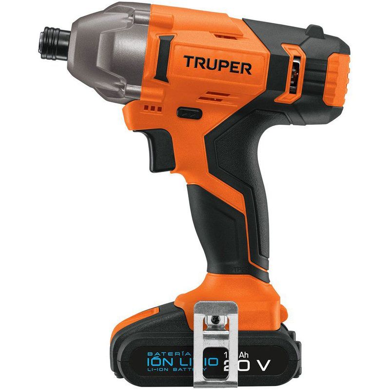 TRUPER - Destornillador de impacto 1/4', batería ion litio 20 v"