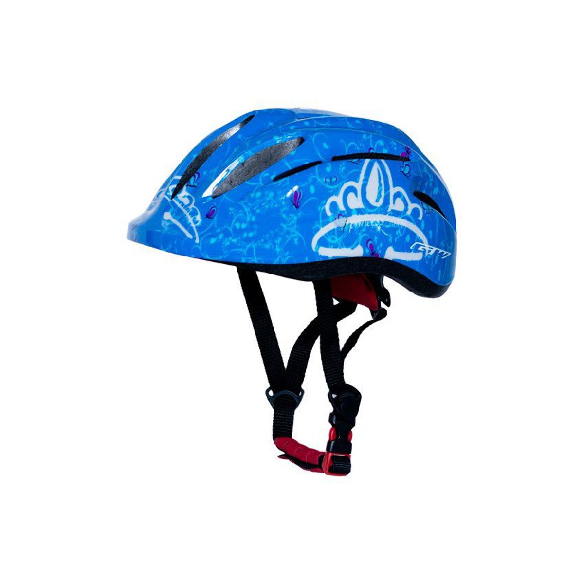 GW - Casco de ciclismo para niñas Gw Princess Azul Talla S