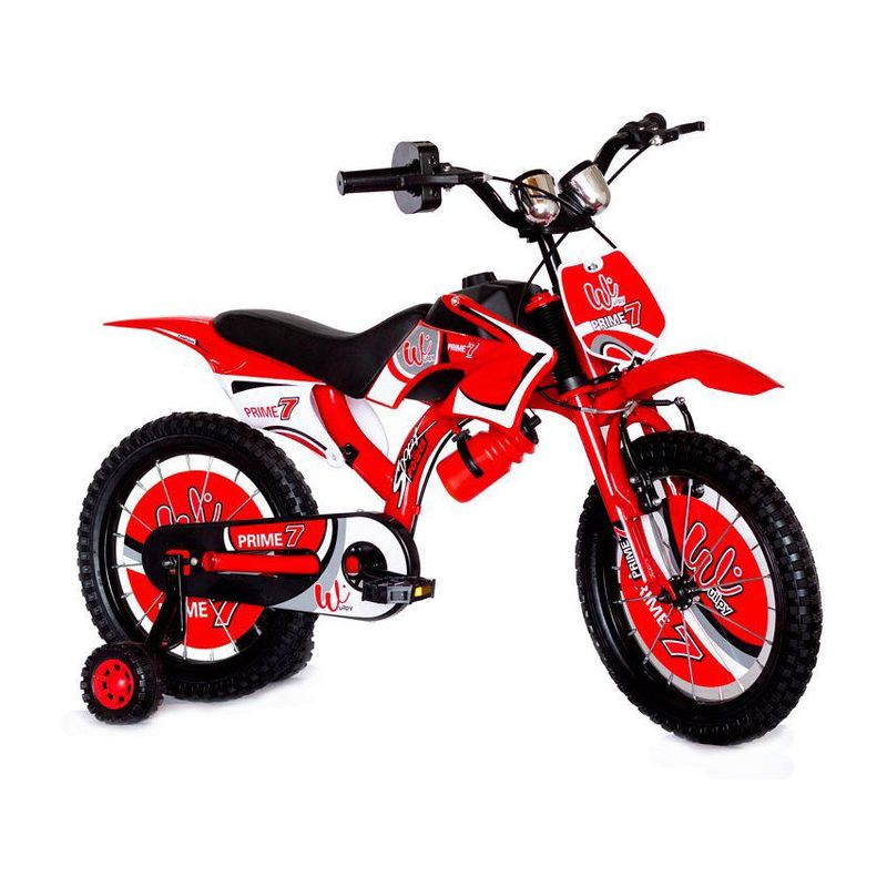 GENERICO - Bicicletas para niños rin 16 bicimoto 4 a 6 años wuilpy roja