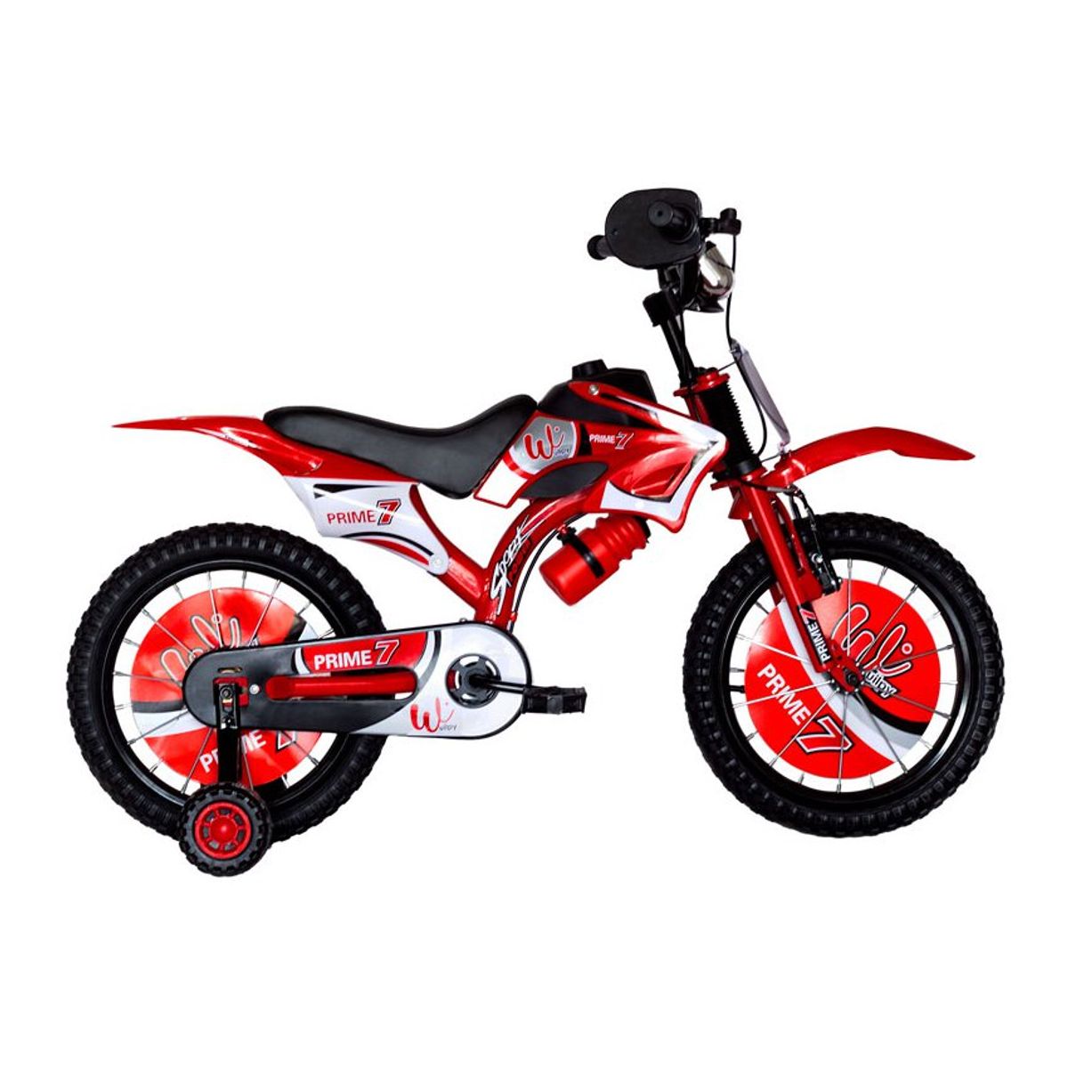 GENERICO - Bicicletas para niños Rin 16 Bicimoto 4 a 6 años wuilpy Rojo