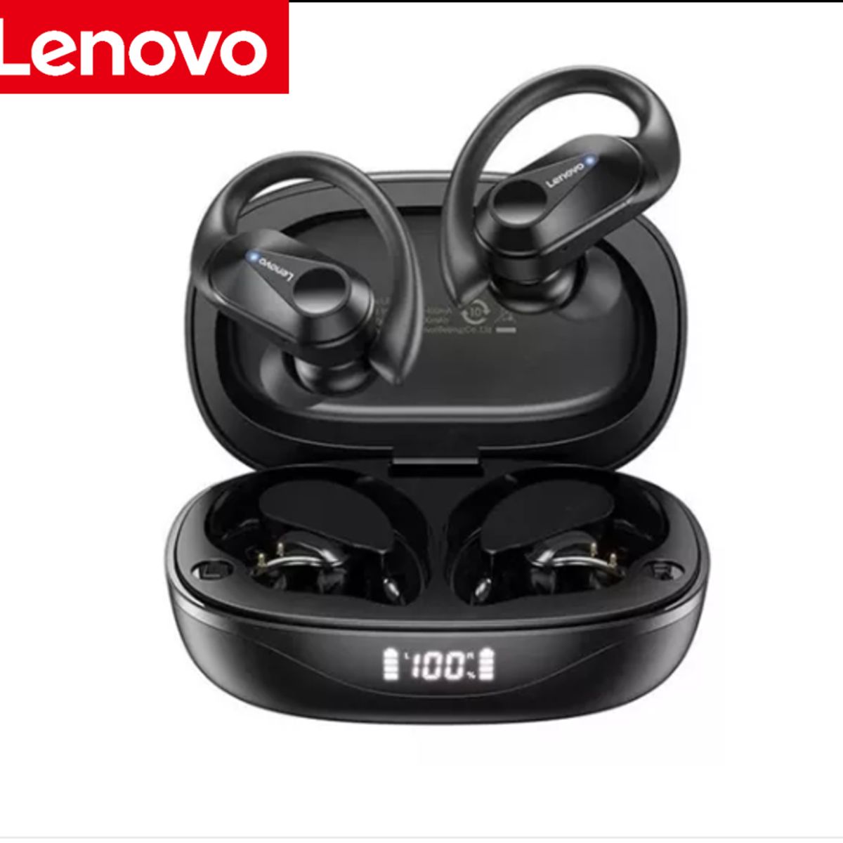 LENOVO - Audífonos Lenovo LP75 Bluetooth 5.3 Deportivos - Micrófono HD - Resistente al Sudor