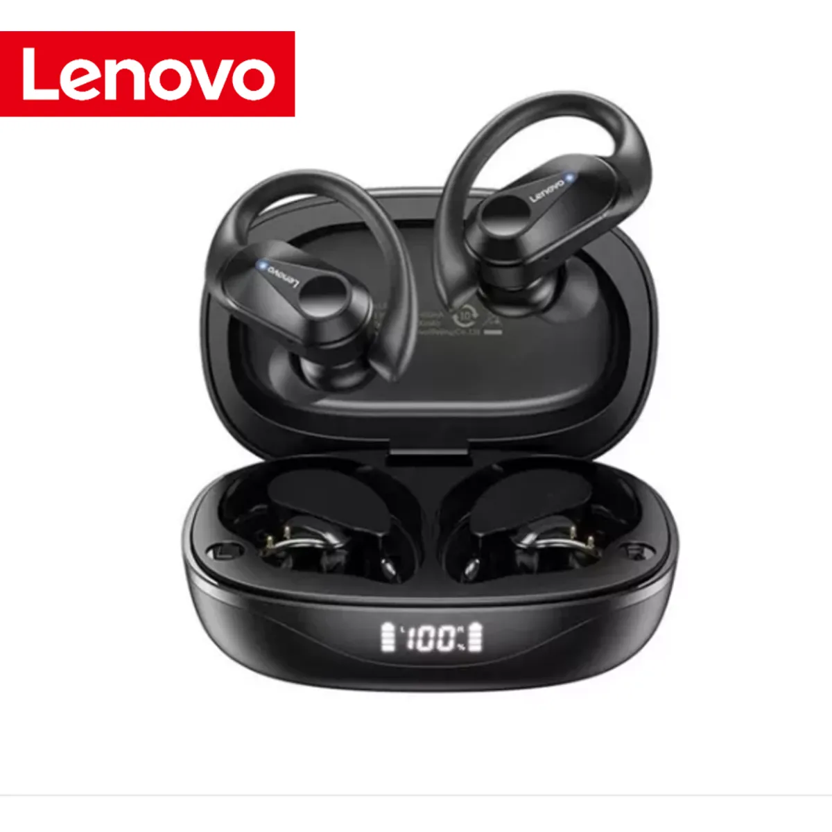 LENOVO - Audífonos Lenovo LP75 Bluetooth 5.3 Deportivos - Micrófono HD - Resistente al Sudor