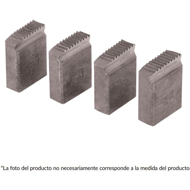 TRUPER - Juego de 4 peines para tarrajas 2" truper
