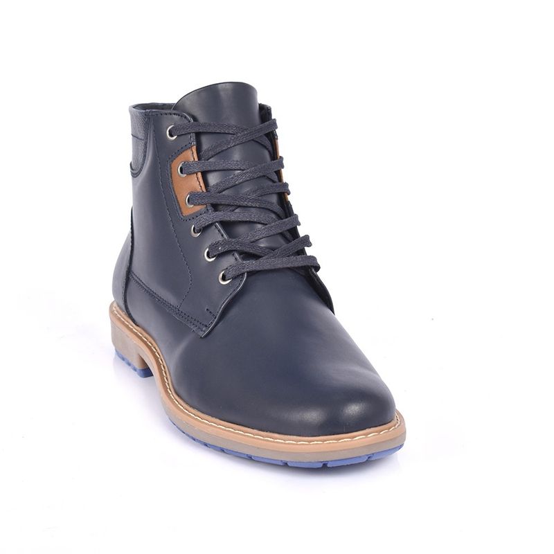 SKY WALK - Sky Walk Botas Cuero Hombre 6631112023Azul