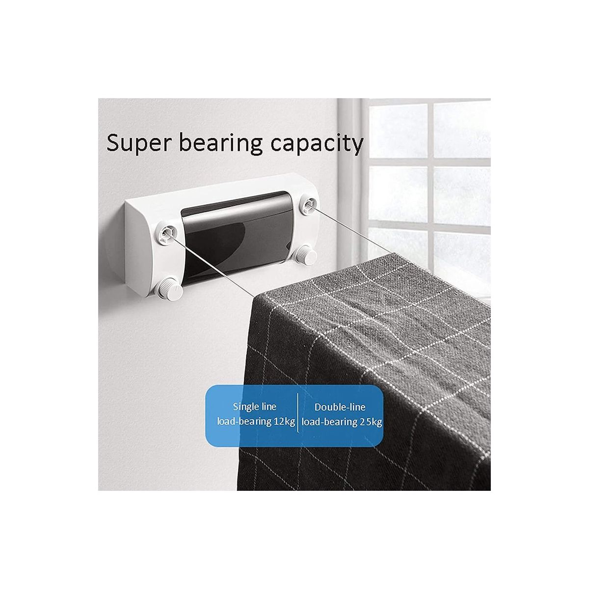 ONE PIXEL - Tendedero De Ropa Cuerda En Acero Doble Linea