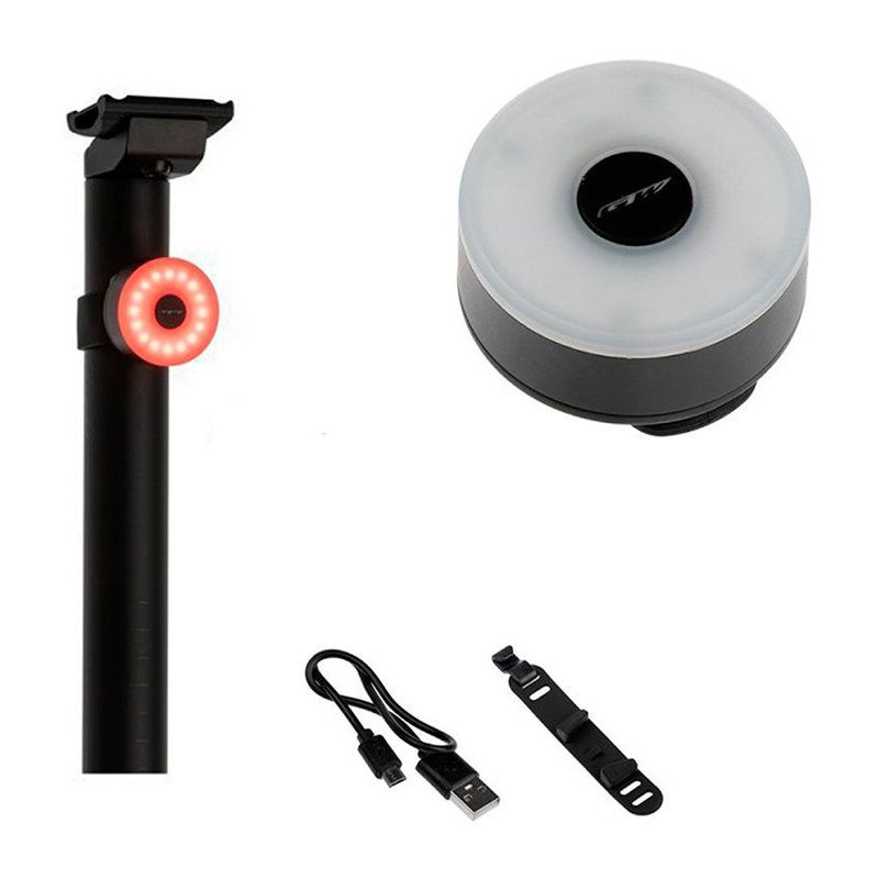 GW - Luz trasera led para bicicletas recargable 20lm gw