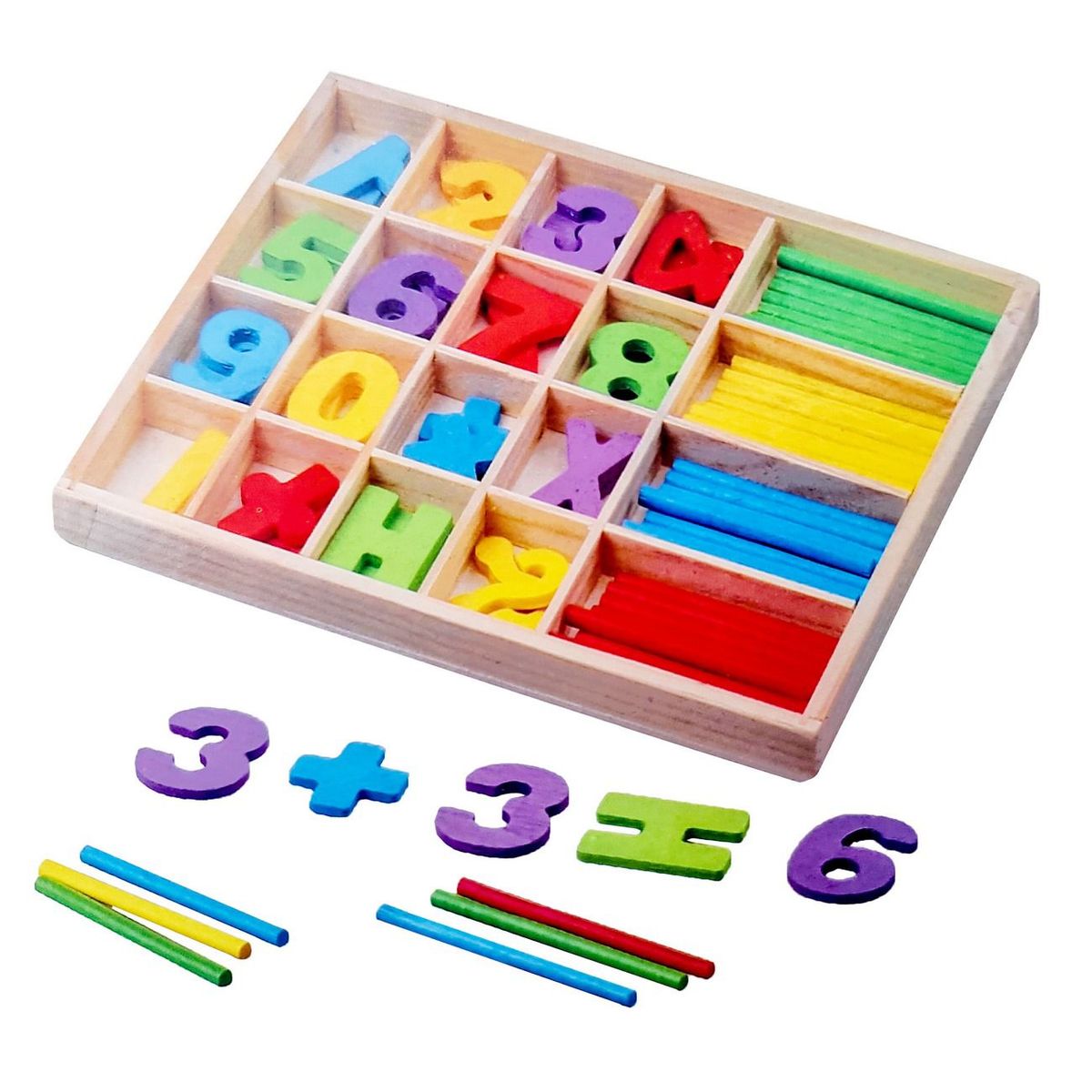 DAYOSHOP - Juego Madera Operaciones Matemática Didáctico Interactivo
