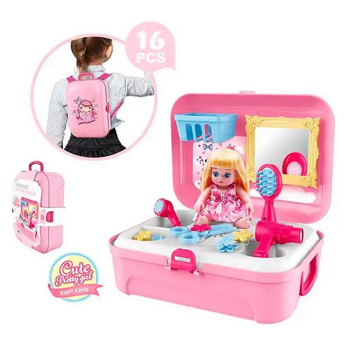 DAYOSHOP - Set De Maquillaje De Juguete Muñeca Maletin Para Niña