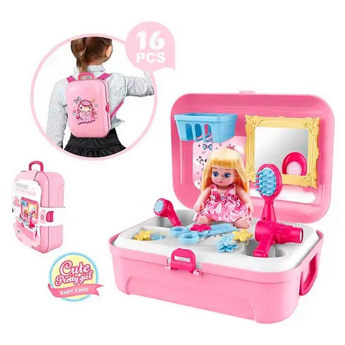 DAYOSHOP - Set De Maquillaje De Juguete Muñeca Maletin Para Niña