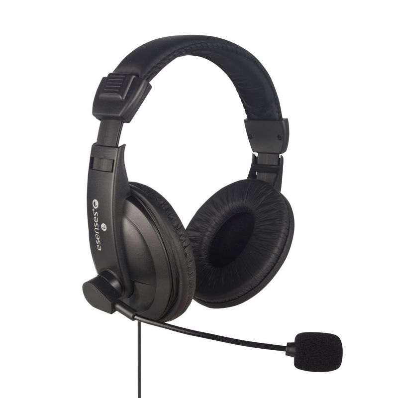 ESENSES - Diadema  Multimedia Auriculares Grandes Conexion USB MH-7030.