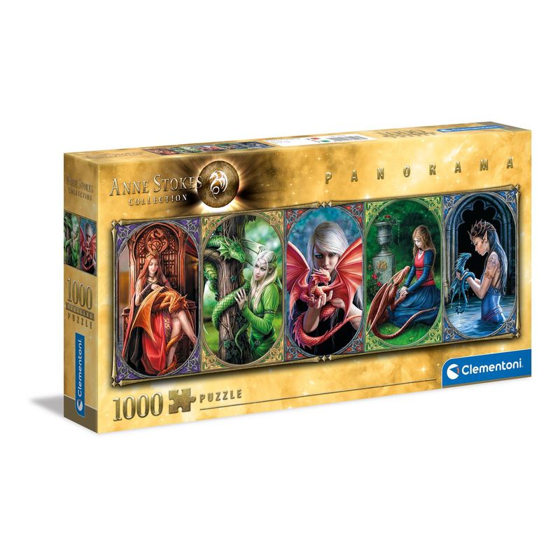 CLEMENTONI - Rompecabezas Clementoni Anne Stokes Dragones 1000 Pcs 39598