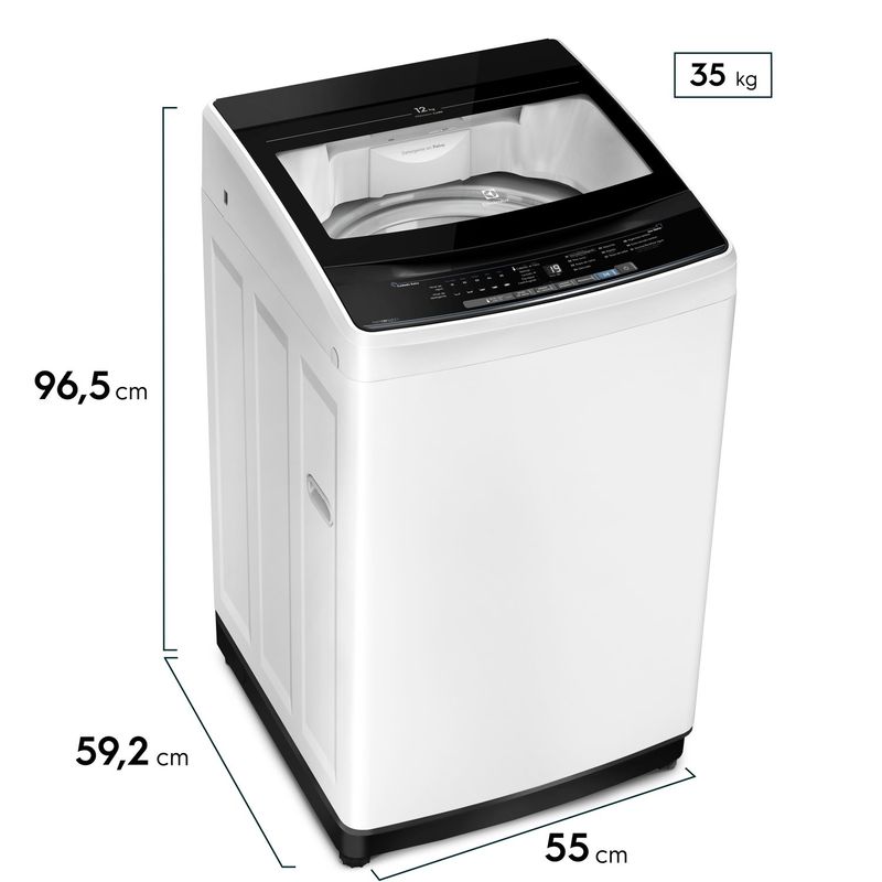 ELECTROLUX - Lavadora Electrolux 12Kg Automática Carga Superior Premium Care EWIW12F6USVW