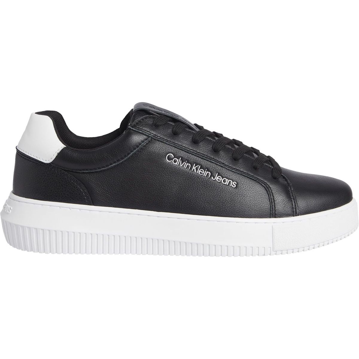 CALVIN KLEIN - Tenis De Cuero Hombre Negro Calvin Klein