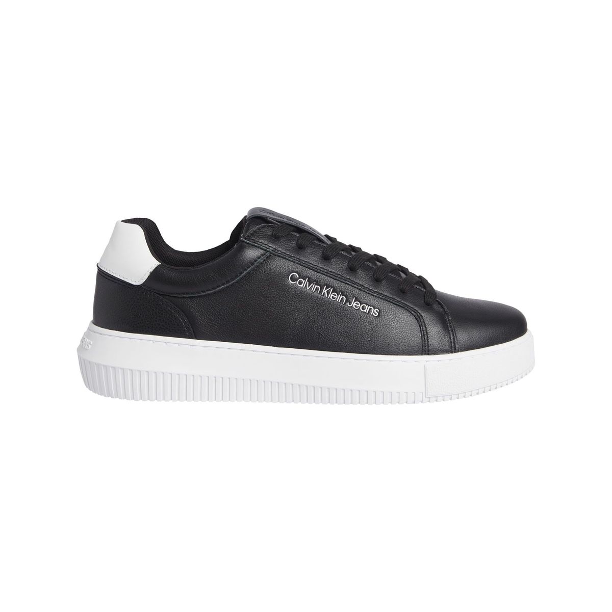 CALVIN KLEIN - Tenis De Cuero Hombre Negro Calvin Klein