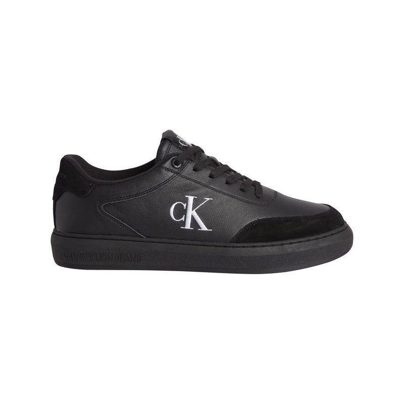 CALVIN KLEIN - Tenis De Cuero Hombre Negro Calvin Klein