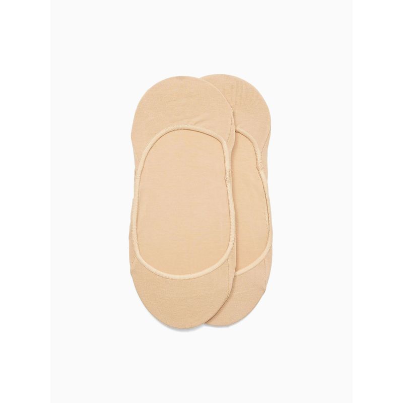 CALVIN KLEIN - Medias Mujer Mujer 2 Piezas Algodon Liner Café Calvin Klein