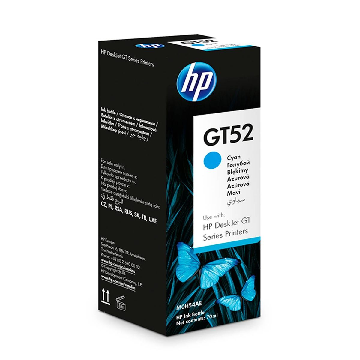 HP - Botella De Tinta Hp Gt52 Cian