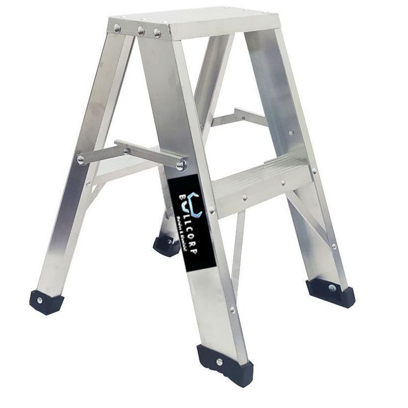 BULLDOG - ESCALERA TIJERA DE ALUMINIO 2 PASOS TIPO 1i BULLCORP DE COLOMBIA.