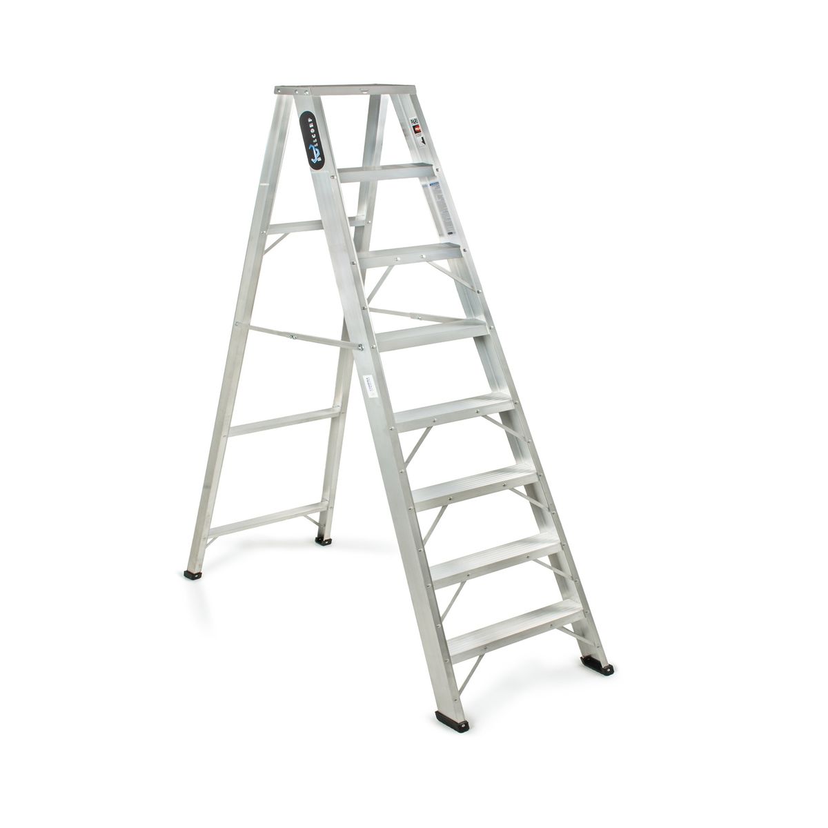 BULLDOG - ESCALERA TIJERA DE ALUMINIO 8 PASOS TIPO 1i BULLCORP DE COLOMBIA.