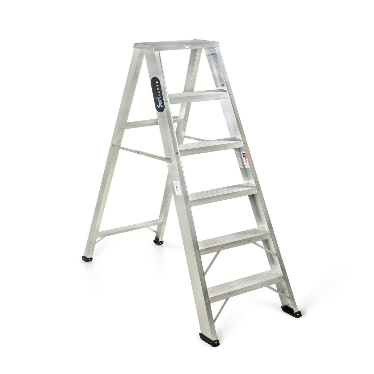 BULLDOG - ESCALERA TIJERA DE ALUMINIO 6 PASOS TIPO 1i BULLCORP DE COLOMBIA.