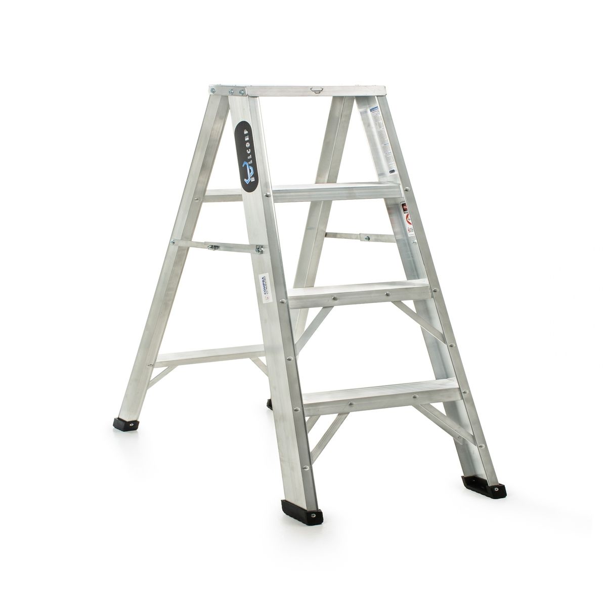 BULLDOG - ESCALERA TIJERA DE ALUMINIO 4 PASOS TIPO 1i BULLCORP DE COLOMBIA.