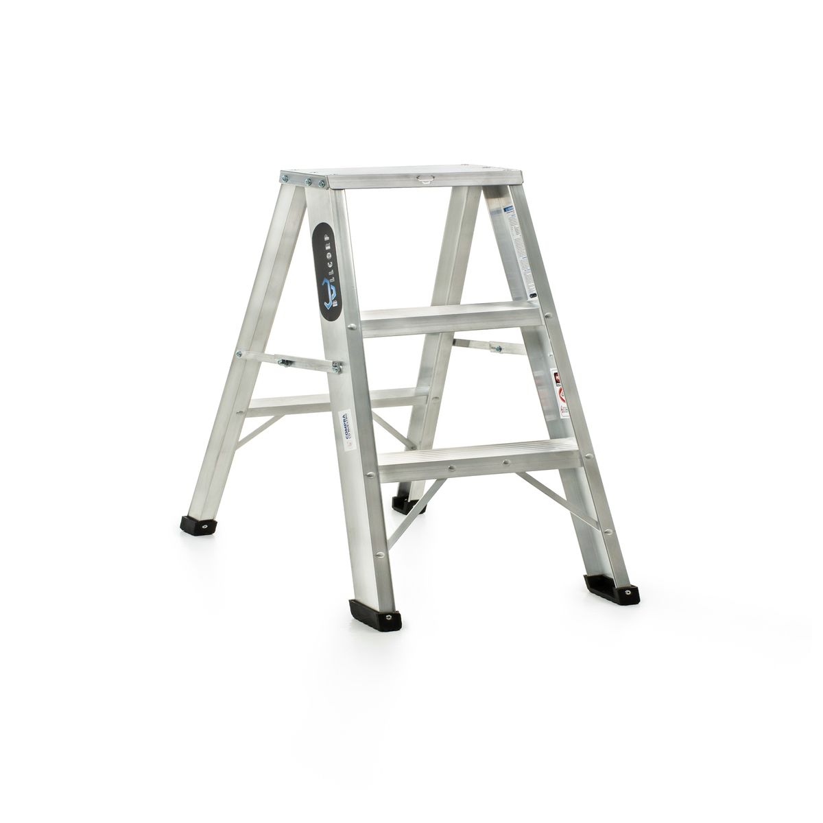 BULLDOG - ESCALERA TIJERA DE ALUMINIO 3 PASOS TIPO 1i BULLCORP DE COLOMBIA.