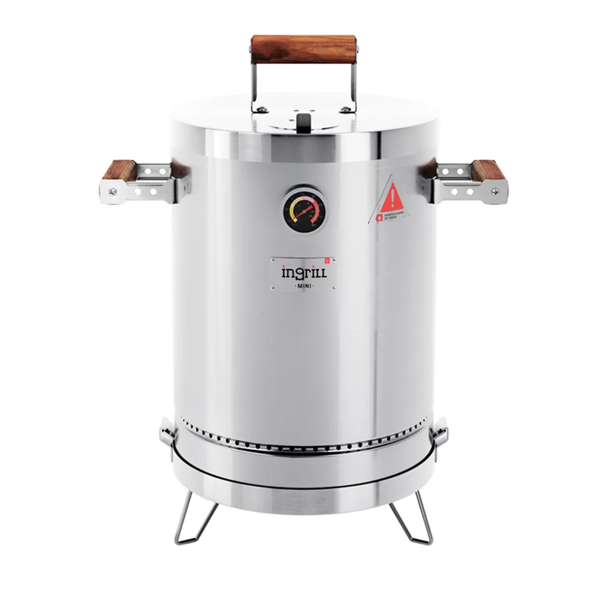 IN GRILL - AHUMADOR Y ASADOR DEL BARRIL MINI BASIK 6 A 8 LIBRAS DE CAPACIDAD - INGRILL